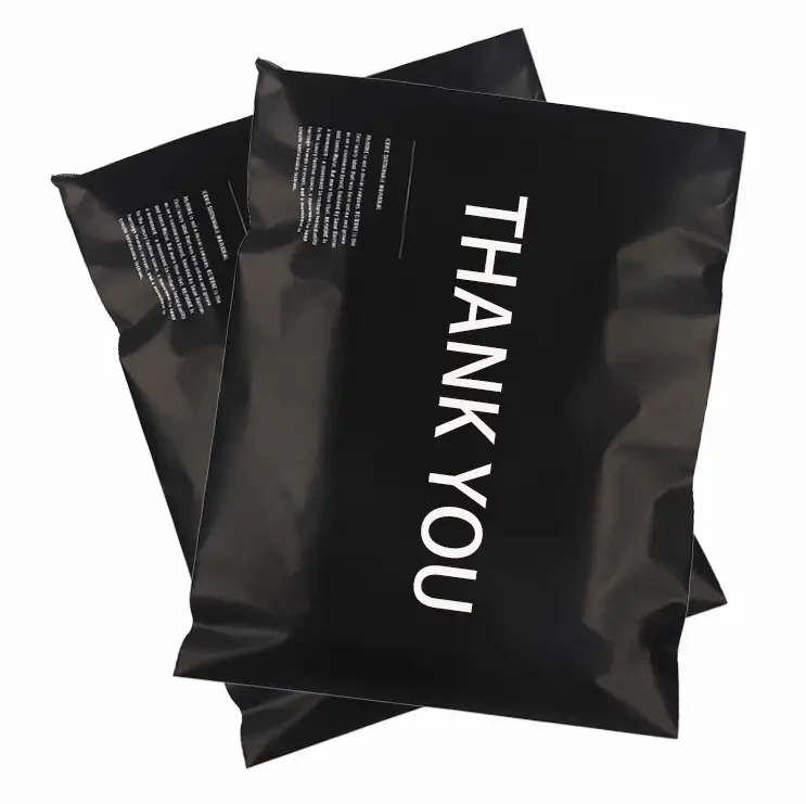 Logo personnalisé imprimé express noir sacs de courrier vêtements expédition paquet enveloppe poly mailer mailer mailer sac