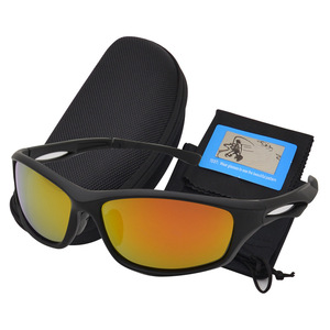 Lunettes de soleil de sport ANLORR polarisées, monture intégrale rectangulaire, unisexe, pour activités de plein air, avec étui, protection UV 100% - Product Image 2