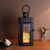 Vente en gros de lanterne de cimetière noire lanterne commémorative en métal pour cimetière et décoration funéraire