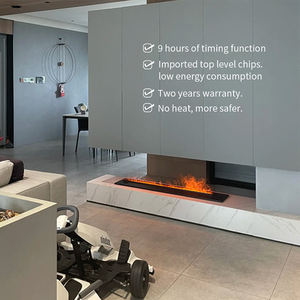 Humidificateur d'air <span class=keywords><strong>à</strong></span> circulation automatique pour l'espace domestique européen, <span class=keywords><strong>prix</strong></span> d'usine, foyer électrique atomisé 3D, acier inoxydable intégré - Product Image 5