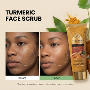 Exfoliante Facial de Cúrcuma, Orgánico, Suave, Iluminador con Niacinamida para Piel Sensible, Venta <span class=keywords><strong>al</strong></span> <span class=keywords><strong>por</strong></span> <span class=keywords><strong>Mayor</strong></span> de Marca Privada - Product Image 5