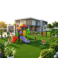 Ensemble balançoire et toboggan durable pour enfants, petite taille, équipement de jeu extérieur pour la maternelle et le jardin