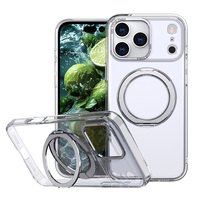 Coque de téléphone antichoc minimaliste effet mat avec support magnétique pour iPhone 17 16 15 Pro Max Air