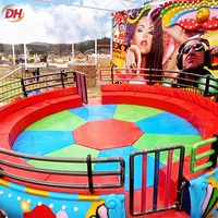 Manège Tagada Disco, manège rebondissant, manège disco fou, graphismes personnalisés, utilisation commerciale pour centre d'amusement intérieur