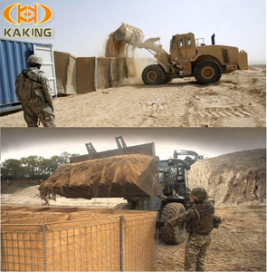 탄도 둘레 방어 보호 보호 보안 강화 장벽 5mm 와이어 요새 돌망태 벽 모래 채워진 - Product Image 4