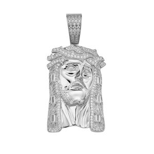 Liontin Yesus mewah berlapis emas mawar besar Gotik detail perhiasan pesta Pria Wanita harga grosir Hip Hop - Product Image 2