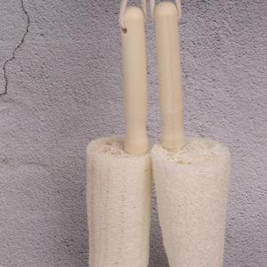 Cepillos de limpieza multifuncionales naturales al por mayor con mango de madera, cepillo de lufa para tazas, herramienta colgante para lavar platos - Product Image 6