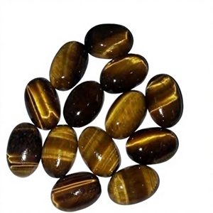 Pierre précieuse naturelle de qualité AAA+ Œil de tigre cabochon, couleur changeante, certifiée, prix de gros, toutes formes, FAIJAN GEMS Bijoux - Product Image 1
