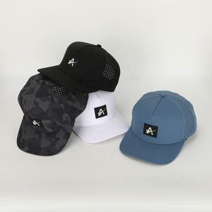 Бейсболки камуфляжные на заказ с 5 панелями, полиэстеровые кепки с резиновой нашивкой-логотипом, производство OEM на фабрике в Цзиньчжоу, Китай, низкий MOQ, быстрый отклик - Product Image 1