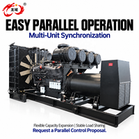 Generator Diesel Tipe Terbuka 3 Fasa 480v 1000 kVA Tugas Berat untuk Perusahaan Komersial, Dapat Disesuaikan oleh OEM