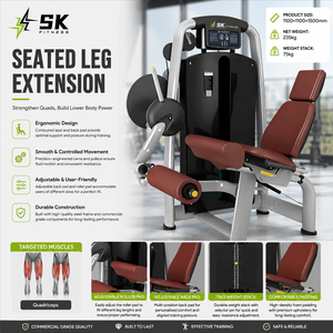 Máquina <span class=keywords><strong>de</strong></span> extensión <span class=keywords><strong>de</strong></span> piernas sentado SK Commercial, equipo <span class=keywords><strong>de</strong></span> entrenamiento <span class=keywords><strong>de</strong></span> fuerza <span class=keywords><strong>de</strong></span> alta resistencia para gimnasios profesionales y clubes <span class=keywords><strong>de</strong></span> fitness <span class=keywords><strong>de</strong></span> lujo - Product Image 2