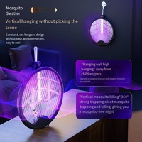 Matamoscas Eléctrico Plegable Recargable con Luz Atrapa Moscas, Lámpara Trampa para Moscas, Máquina Antimosquitos