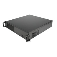 Casing Server Industri Rakmount 19 inci 2U Harga Stok Pabrik, Mendukung Motherboard ATX, Kedalaman 450mm