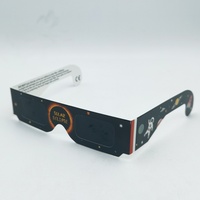 Lunettes d'éclipse solaire en carton CE ISO 12312-2, verre de visualisation en papier sûr pour les yeux, conformes aux normes européennes pour l'observation des éclipses solaires AAS