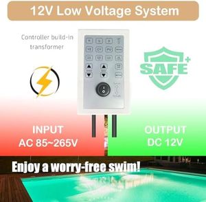 60W <strong>10</strong> Inch LED <strong>Pool</strong> Lights APP Control Color-Changing Wet Niche Underwater LED Lights for 50 <strong>Foot</strong> Swimming <strong>Pools</strong> Inground <strong>Pools</strong> - Product Image 3