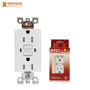 high quality Duplex Tamper Resistant american electric socket 125V gfci outlet 15a