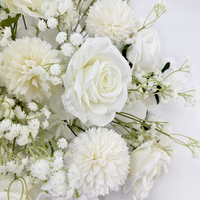 Boule de fleurs artificielles centres de table pour mariage pivoines roses grande boule de fleurs blanche pour la décoration de mariage