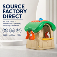 Maison de jeu en forme de champignon vert, livraison directe d'usine porte-à-porte, pour parcs d'attractions et usage domestique