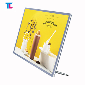 Siêu mỏng tùy chỉnh kích thước A1-A4-sized <span class=keywords><strong>LED</strong></span> siêu mỏng hộp Đèn kính cường lực Bảng hiển thị menu cho nhà hàng và quán cà phê - Product Image 5