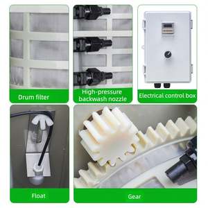 เครื่องกรองไมโครฟิลเตรชั่นสำหรับบ่อปลาคาร์ฟ เครื่องกรองตู้ปลา ตู้เลี้ยงปลาทอง เครื่องกรองแบบดรัมหมุนสำหรับน้ำเสีย และเครื่องกรองสำหรับการเพาะเลี้ยงสัตว์น้ำ - Product Image 5