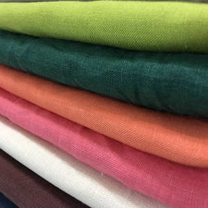 Tela de Lino 100% Orgánico Natural al por Mayor para Vestidos y Camisas - Product Image 1