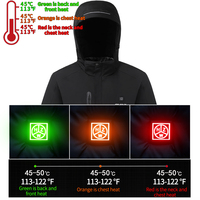 Blouson d'hiver pour homme, à capuche, col montant, chauffant électriquement par USB, imperméable, réversible, coupe-vent, rembourré en coton, intelligent