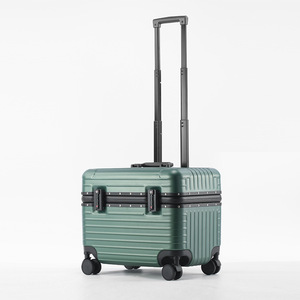 Valise à roulettes en aluminium 18-20 pouces, ouverture par le haut, avec roulettes pivotantes, étui de voyage compact pour appareil photo - Product Image 6