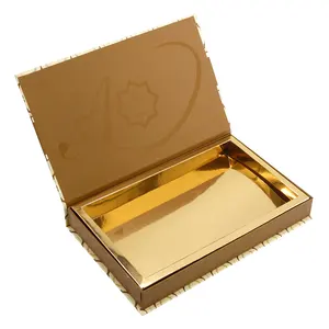 Glanzend Metallic Gold Logo Uv Afdrukken Stijve Magnetische Vouwen Gift Box Voor Verpakking