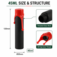 Tube en verre UKETA personnalisé, taille King Size, avec couvercle en silicone hermétique, résistant aux odeurs et à l'accès des enfants, pour pré-rouleaux