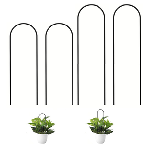 5 pièces de treillis en fer forgé décoratif pour intérieur/extérieur, support de sol suspendu pour clôture de jardin et décoration de cour, porte-<span class=keywords><strong>plante</strong></span> en pot - Product Image 3