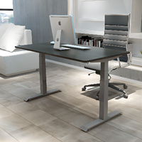 Bureau informatique électrique à double moteur, réglable en hauteur, assis-debout, tables de bureau motorisées