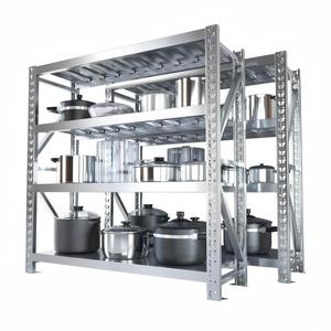 Étagère de cuisine robuste en acier inoxydable à 5 niveaux, qualité <span class=keywords><strong>alimentaire</strong></span>, durable, anti-corrosion, réglable et facile à assembler - Product Image 1