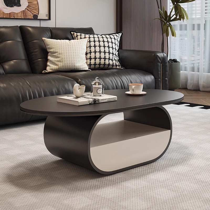 Tea Table Rocks Ernst Modern Luxury Tea Table Rock Panel Oval Design for Small Apartments for ...