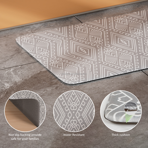 Tapis de cuisine imperméables et anti-fatigue, coussinés, antidérapants, confortables pour le sol, tapis de travail pour la cuisine, tapis de bureau - Product Image 4
