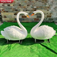 Grande sculpture de perroquet en fibre de verre pour jardin extérieur