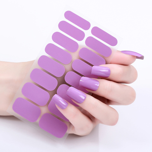 แผ่นติดเล็บสีทึบ16ชิ้นวัสดุที่ปลอดภัยหรูหราสำหรับความงามเล็บจากโรงงานจีน - Product Image 4