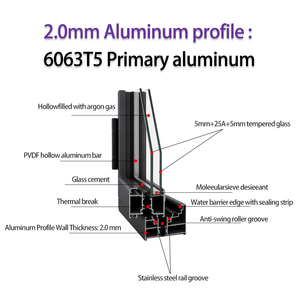 <span class=keywords><strong>Porte</strong></span> <span class=keywords><strong>pliante</strong></span> en aluminium EOKO à 8 panneaux, à grande ouverture, pour restaurant, devanture de magasin, style français, cadre noir, portes en verre pliantes - Product Image 2