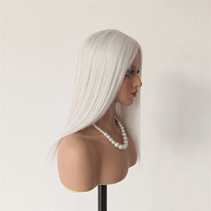 Filets de poisson de qualité supérieure avec Pu cheveux humains Topper vierge européenne <span class=keywords><strong>postiche</strong></span> couleur blanche résille toupet pour femme - Product Image 2