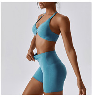 Scrunch Butt Yoga Wear Set Sexy Quick Dry Nude Sportswear Activewear Cycling Running Fitness Clothing Sets