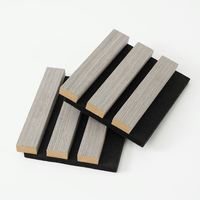 Panneaux acoustiques en lattes de bois pour l'insonorisation, panneaux muraux avec dos en feutre noir pour la maison, le bureau, l'enregistrement et l'utilisation en studio