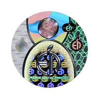 Pegatinas de holograma 2D/3D personalizadas, etiquetas de holograma de plata/oro, etiquetas holográficas para sello de seguridad