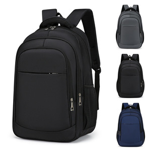 Student <b>Backpack</b> 15 Inches <b>Large</b> Capacity Unisex Solid Color Business Travel <b>Backpack</b> - Product Image 1