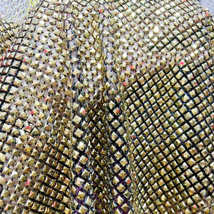 Chất Lượng Hàng Đầu <span class=keywords><strong>Rhinestone</strong></span> Lưới Vải Pha Lê Vải Hình Vuông Thạch Với Lưới Cho Sang Trọng Ăn Mặc Khiêu Vũ Ăn Mặc - Product Image 2