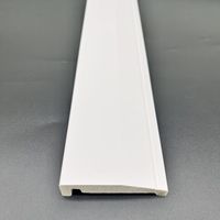 Plinthe Moderne en Polystyrène PS Étanche, Profil Décoratif Haute Densité pour Sol et Mur, Idéal pour la Maison