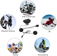 Oreillettes sans fil bleues pour moto, casque à dents, pour travail Long, nouveau,