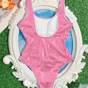 Nouveau maillot de bain pour femme en tissu doré, bikini une pièce bleu sexy, vente en gros et au détail. - Product Image 4