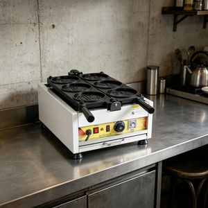 Máquina Eléctrica Portátil para Hacer Waffles y Sándwiches, Ideal para Cafés y Bistrós - Product Image 1