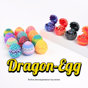 Originality3D Printed Dragon Egg Toy Model Creative Decompression Movable Children's Animal & Dinosaur Product - Product Image 4