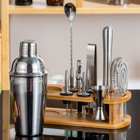 Kit de cocktail Martini, outils de bar en acier inoxydable, ensemble de shakers à cocktails, ensemble de mélangeurs à cocktails