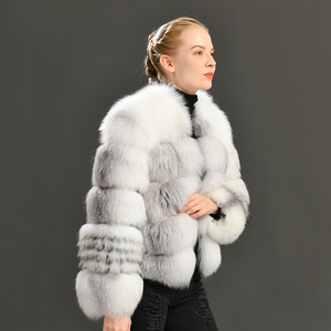 Manteaux en fourrure véritable pour femme, veste en fourrure naturelle pour femme, manteau chaud d'hiver en fourrure véritable pour femme, renard, offre spéciale - Product Image 6